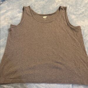 Lands' End Women's Charcoal Tank Top
